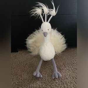 Jellycat Lola Wingaling White Peacock Plush